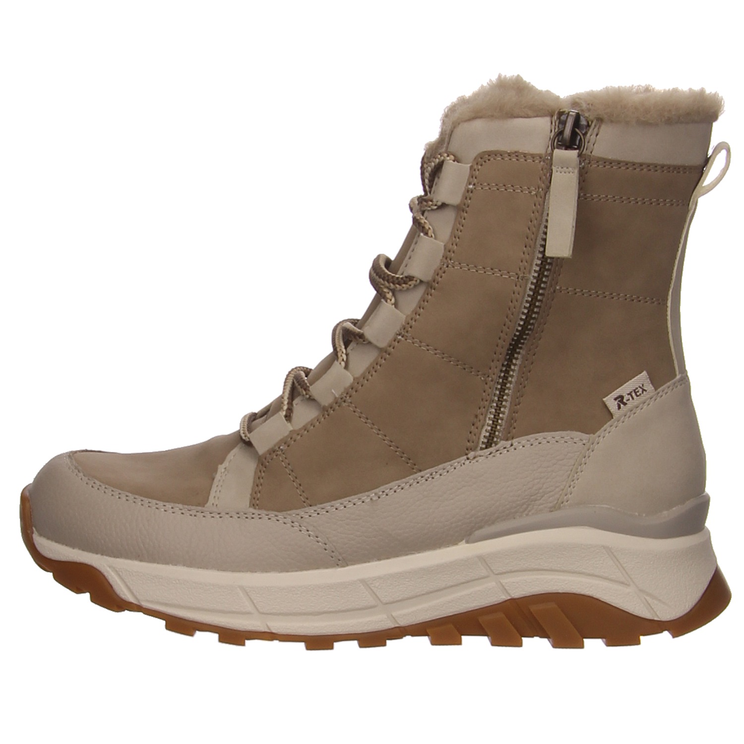 Rieker Schnürstiefel beige Rieker Schnürschuhe W0071-20