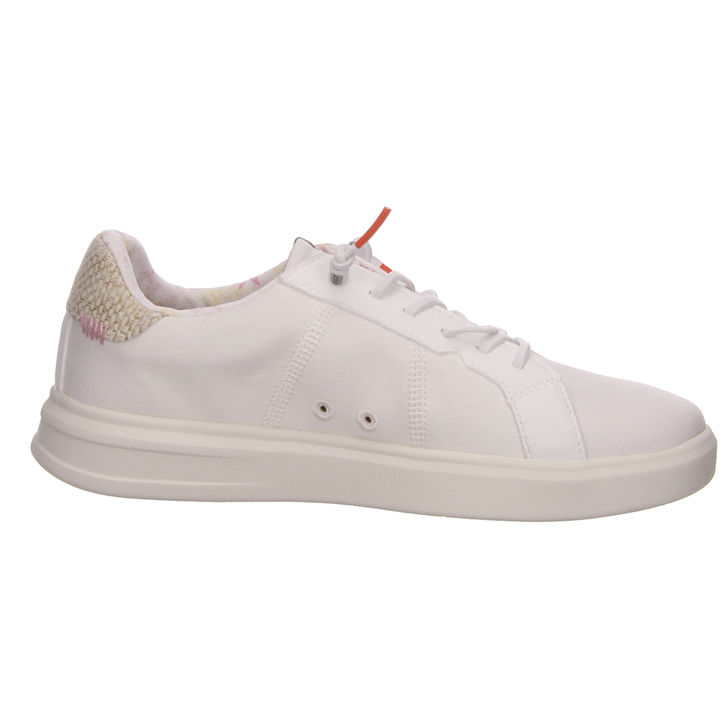Fusion Schnürschuhe Alexa washed canvas white