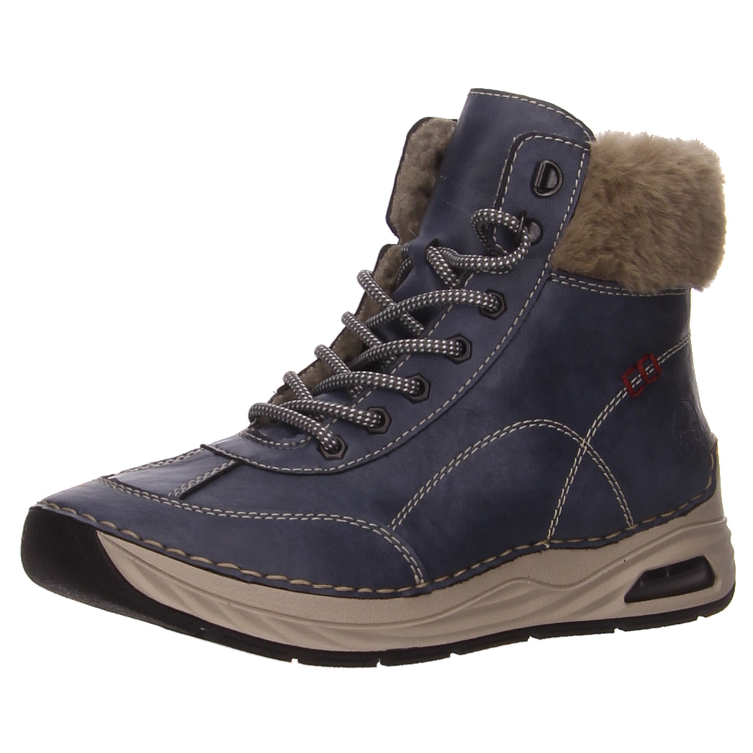 Rieker Knöchelschuh blau Rieker Damenschuhe 44530-14