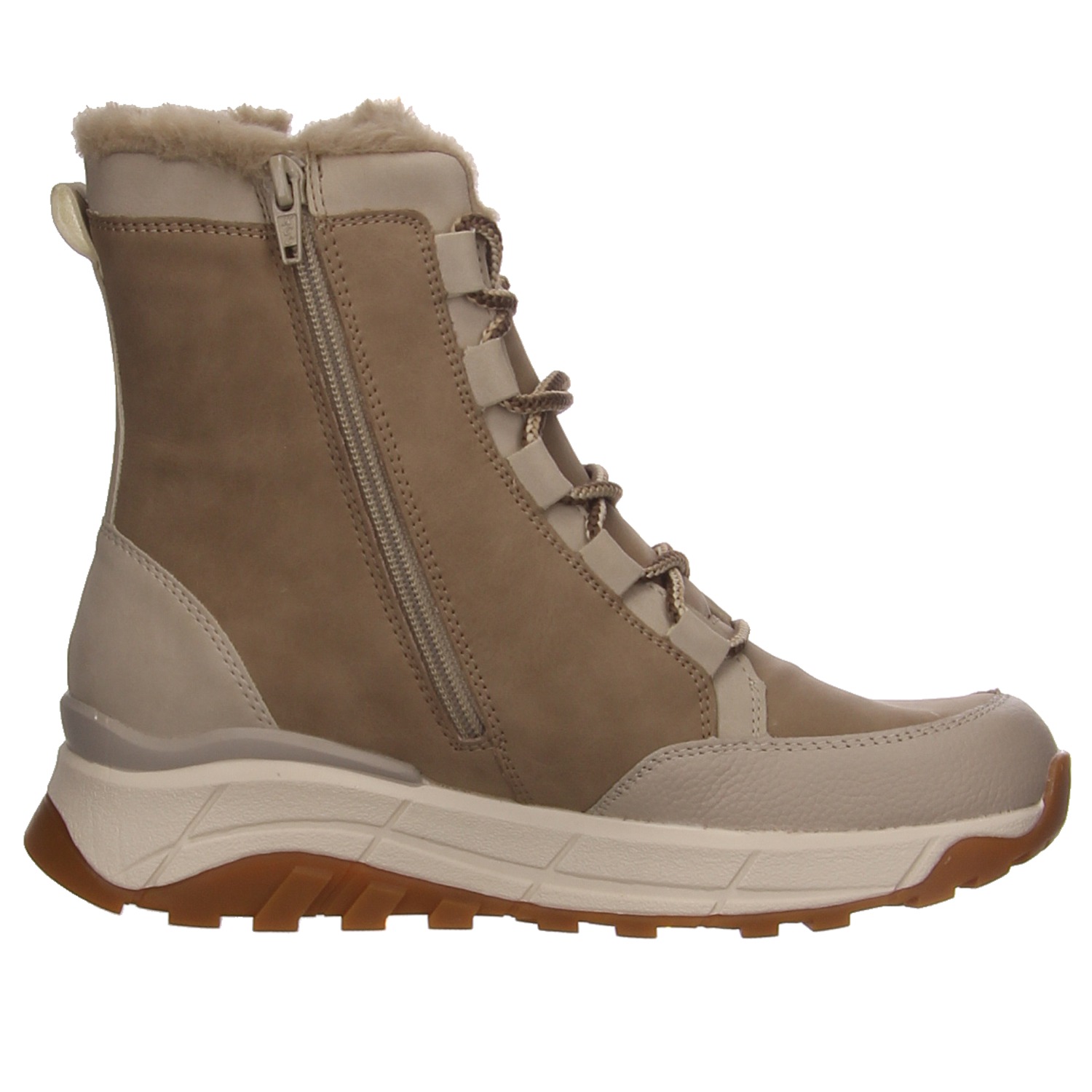 Rieker Schnürstiefel beige Rieker Schnürschuhe W0071-20