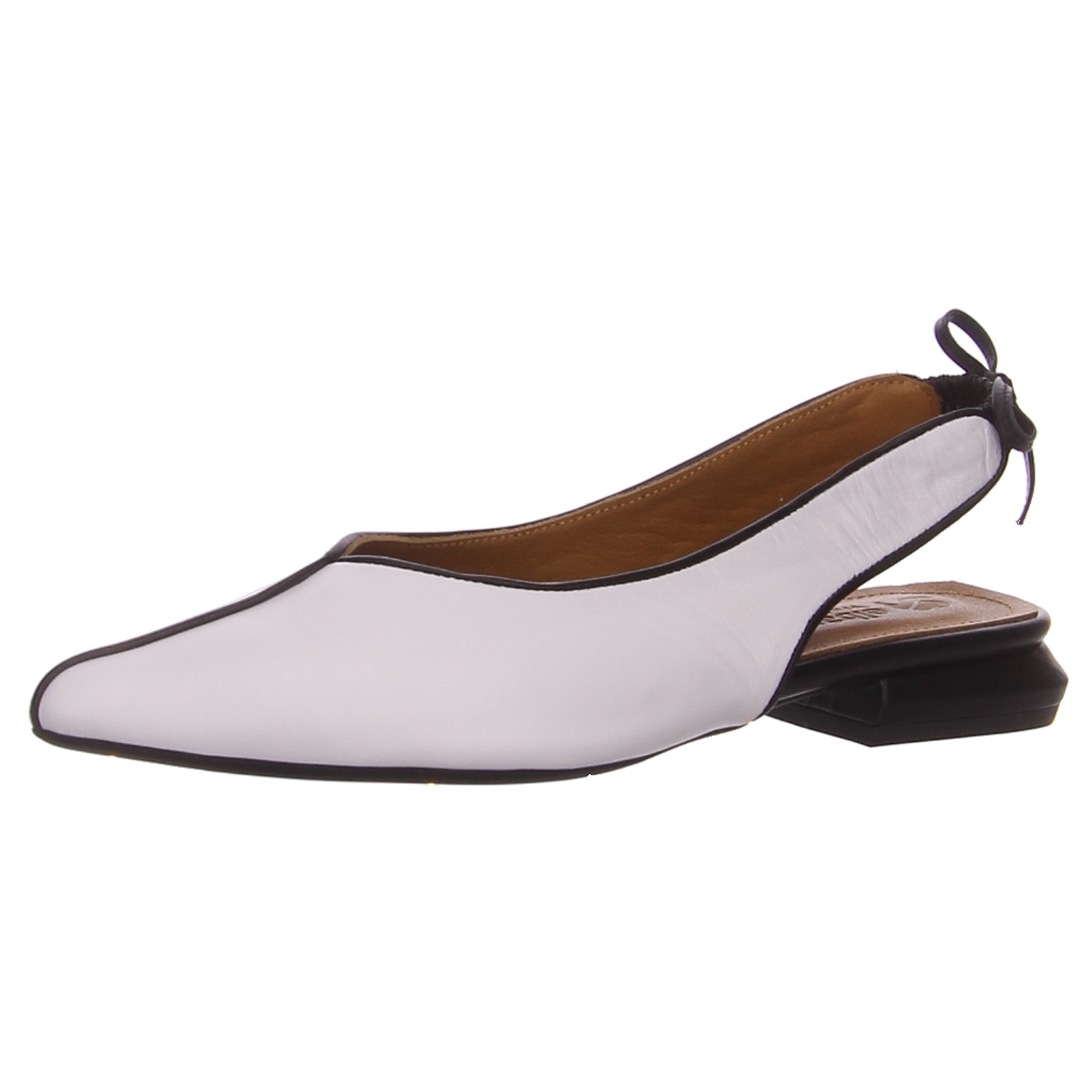 elbandi Slingpumps 01597 04 weiß-schwarz