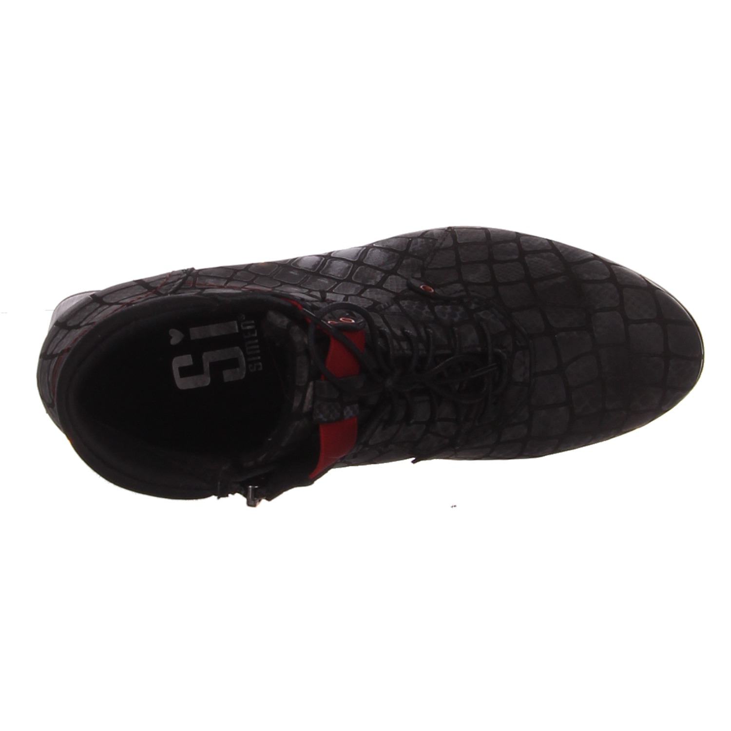 Simen Schnürschuhe 7013A grau Schlange
