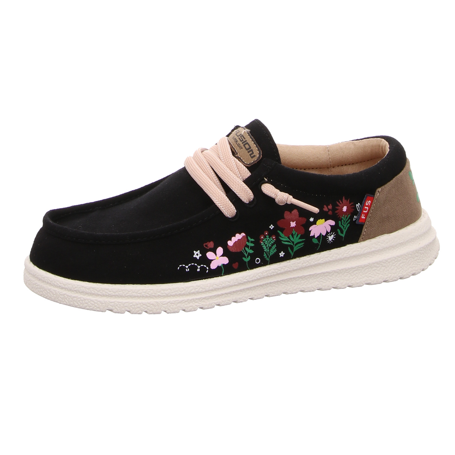 Fusion Slipper schwarz Fusion Fusion 2-2-2-0107-9923 flowers black
