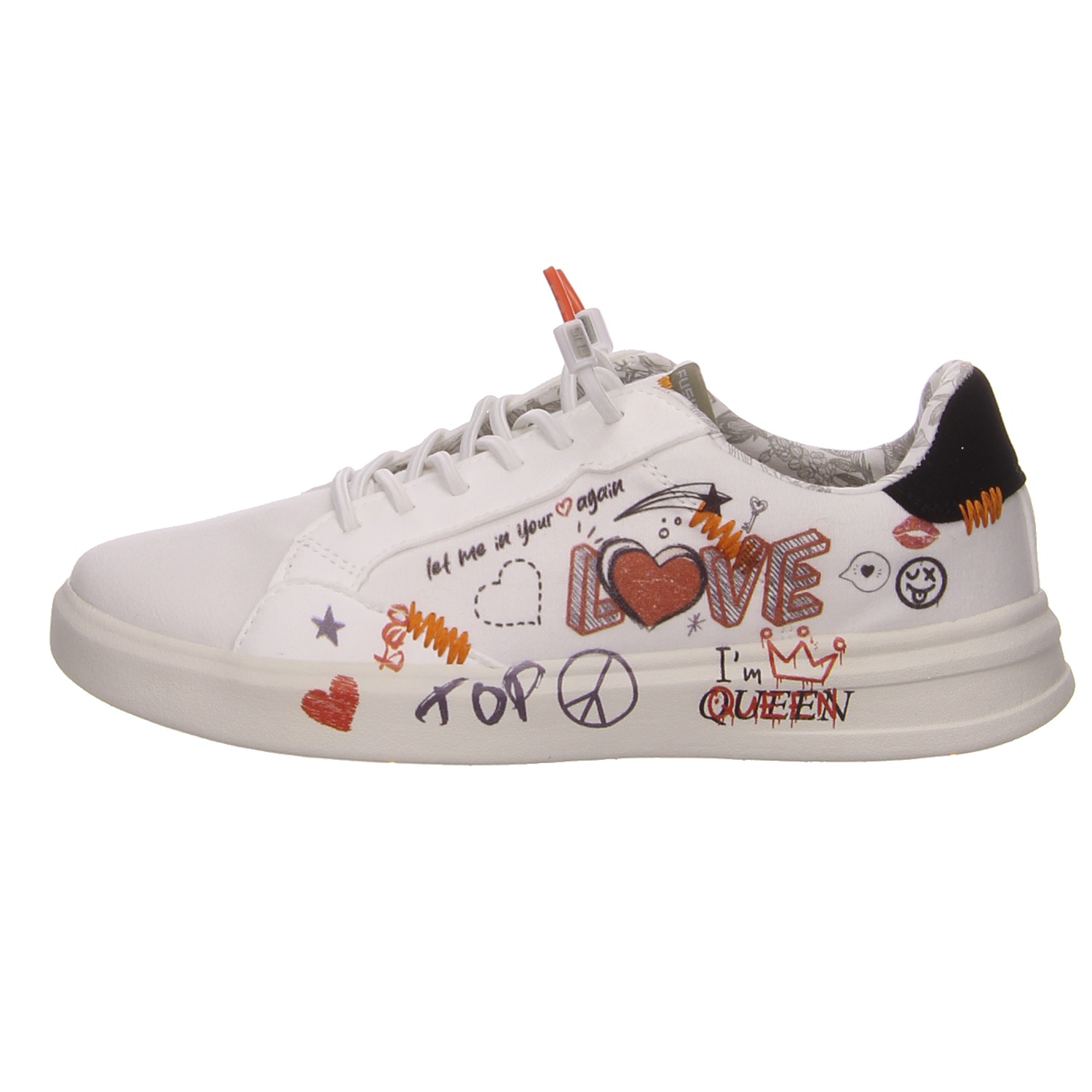Fusion Damenhalbschuh weiß Fusion Schnürschuhe Alexa love white
