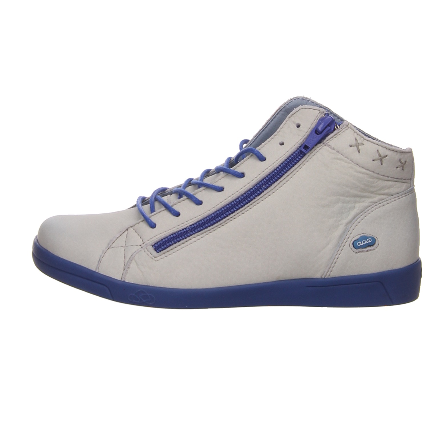 Cloud Schnürschuhe Aika Boot offwhtie/blue