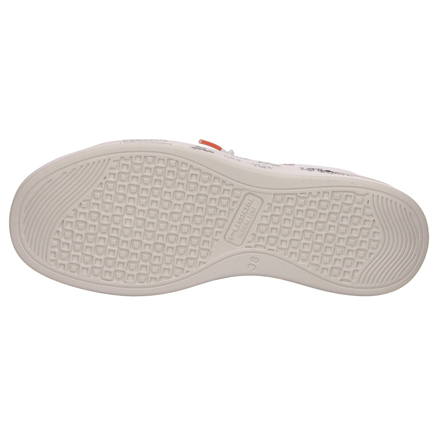 Fusion Schnürschuhe Alexa washed canvas white