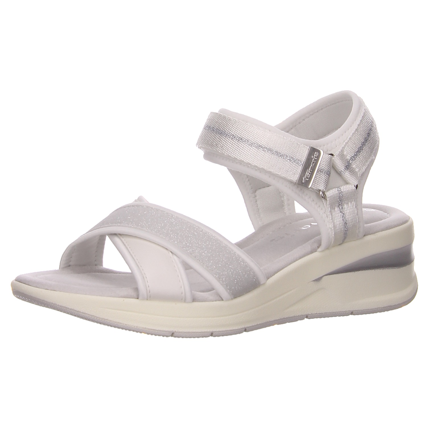 Tamaris Damen Sandale offwhite