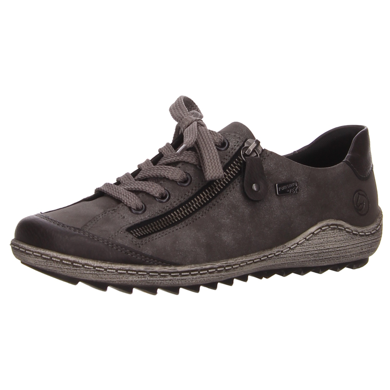 Remonte Schnürhalbschuh blau
