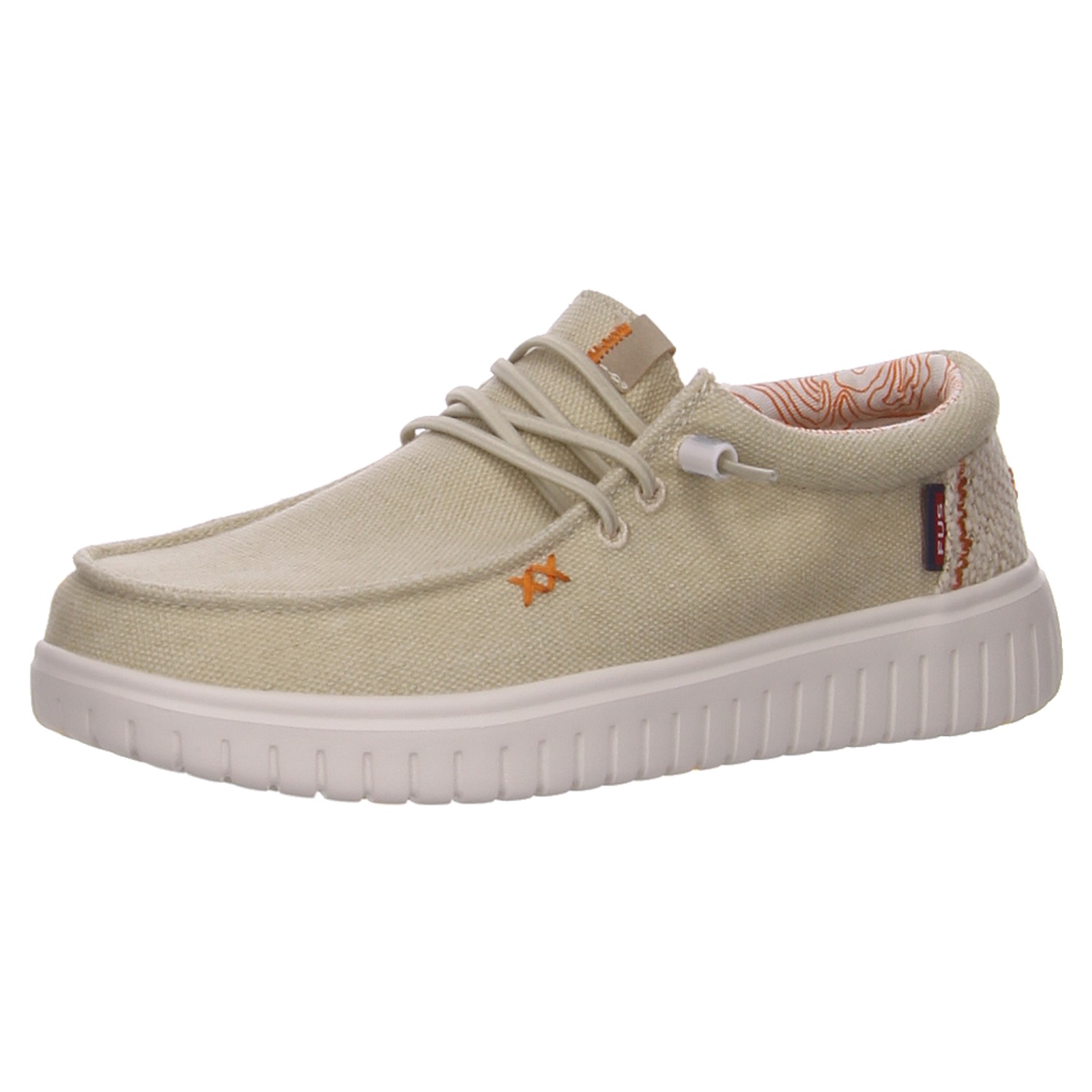 Fusion Sneaker Emma 4.0 washed canvas beige