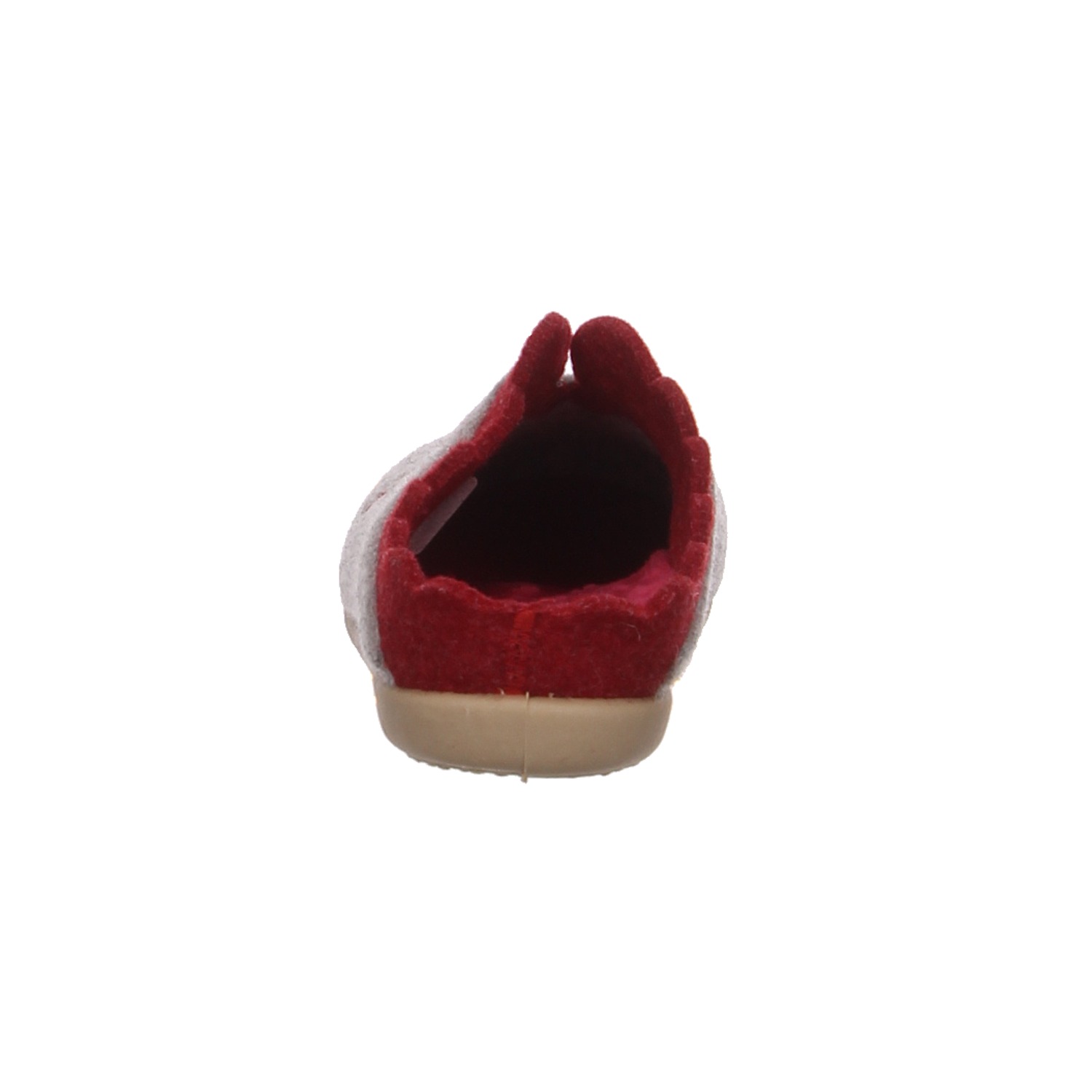 Scandi Hausschuhe 209-0118 grau/rot