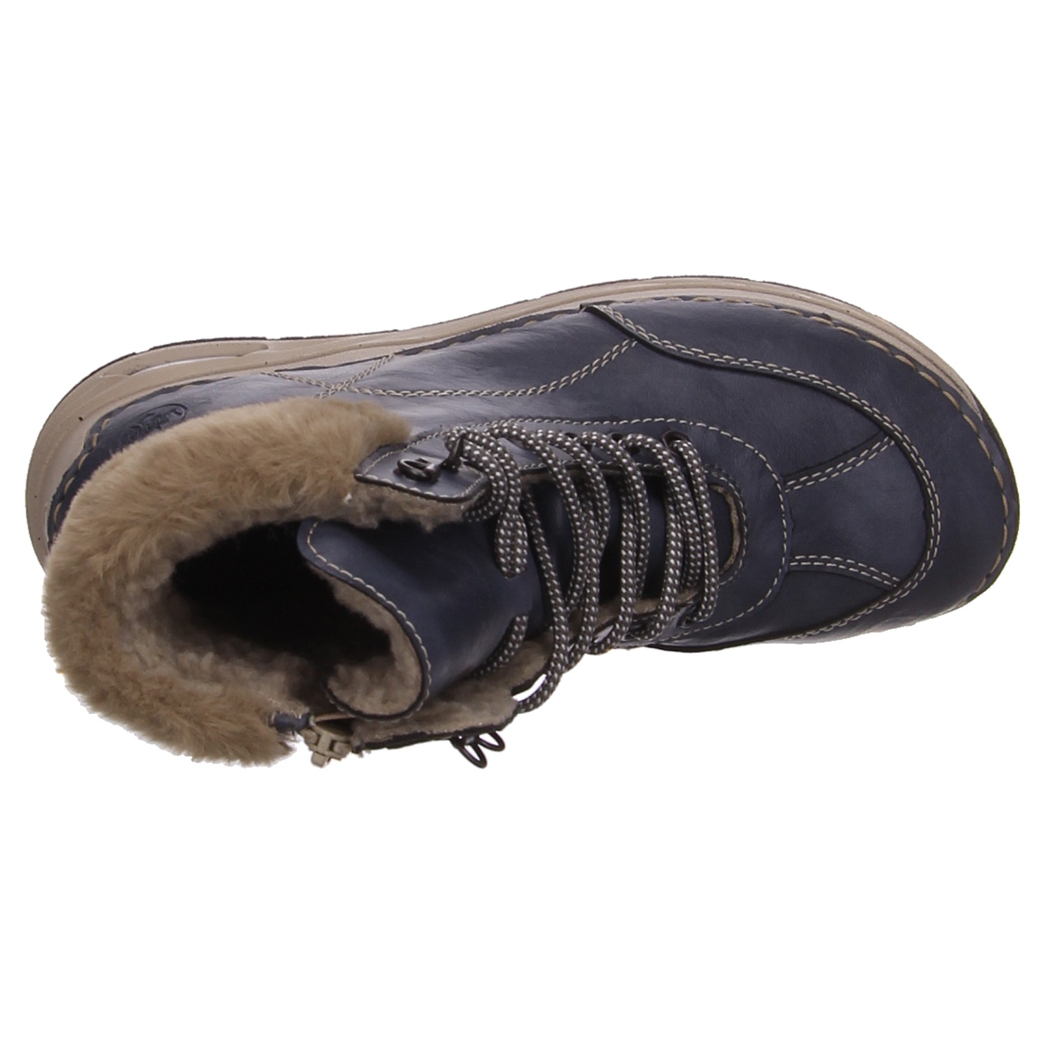 Rieker Knöchelschuh blau Rieker Schnürschuhe 44530-14