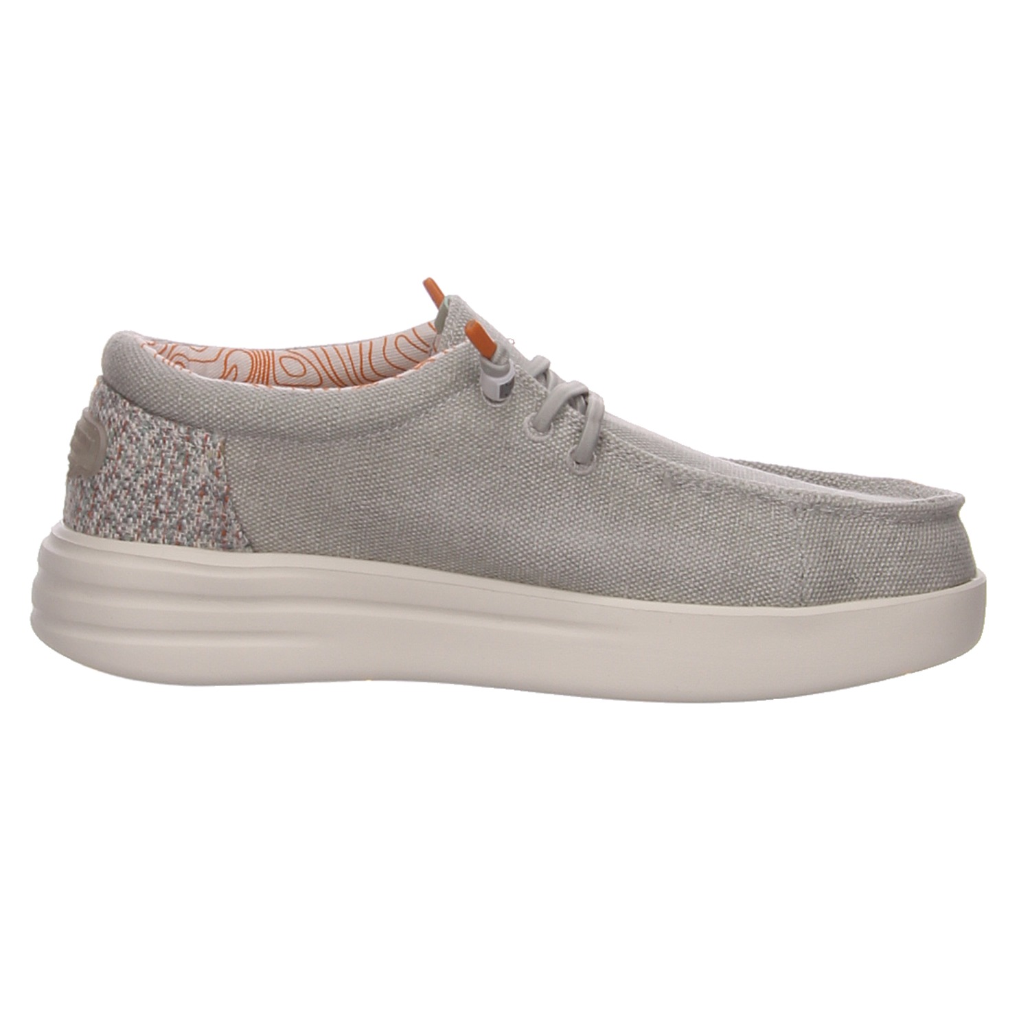 Fusion Schnürschuhe Lily washed canvas lt grey
