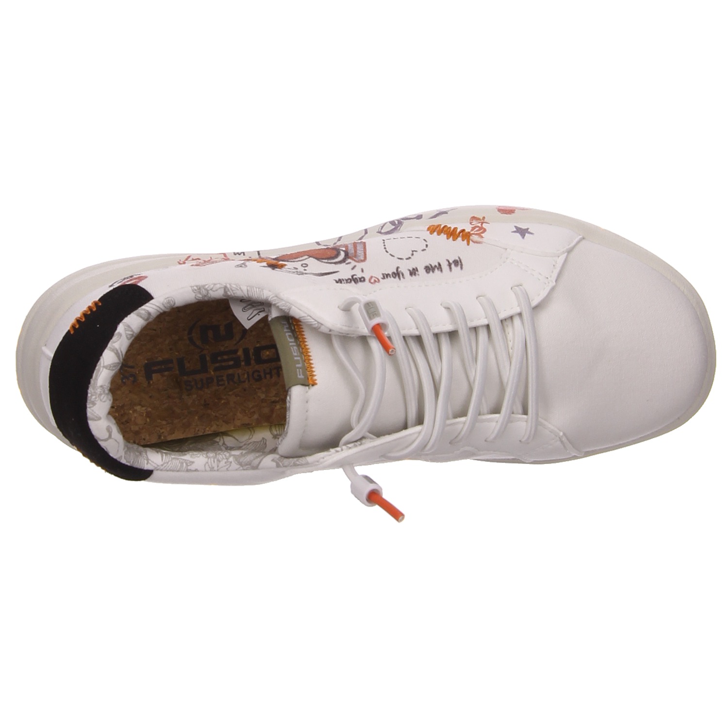 Fusion Damenhalbschuh weiß Fusion Schnürschuhe Alexa love white