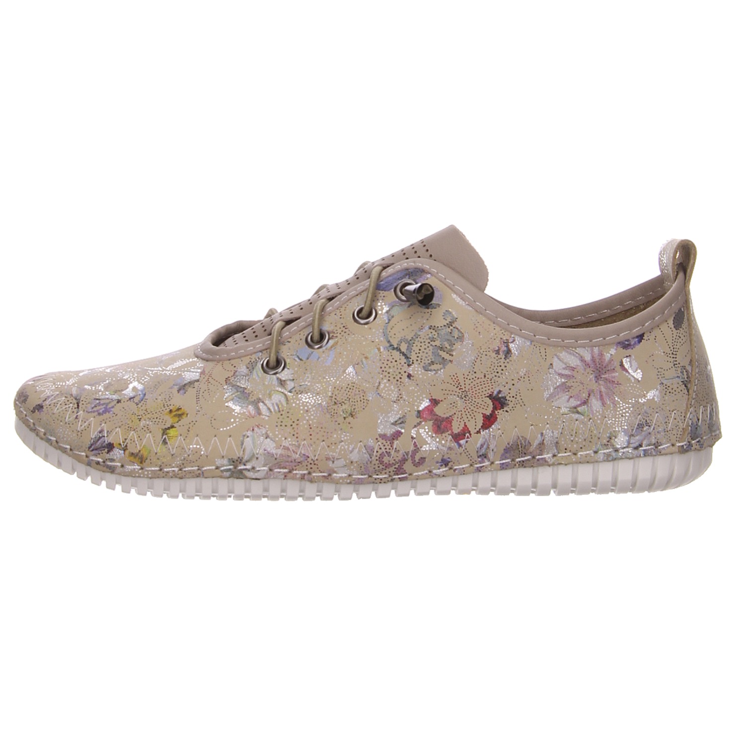 elbandi Slipper 4001654 beige flowered