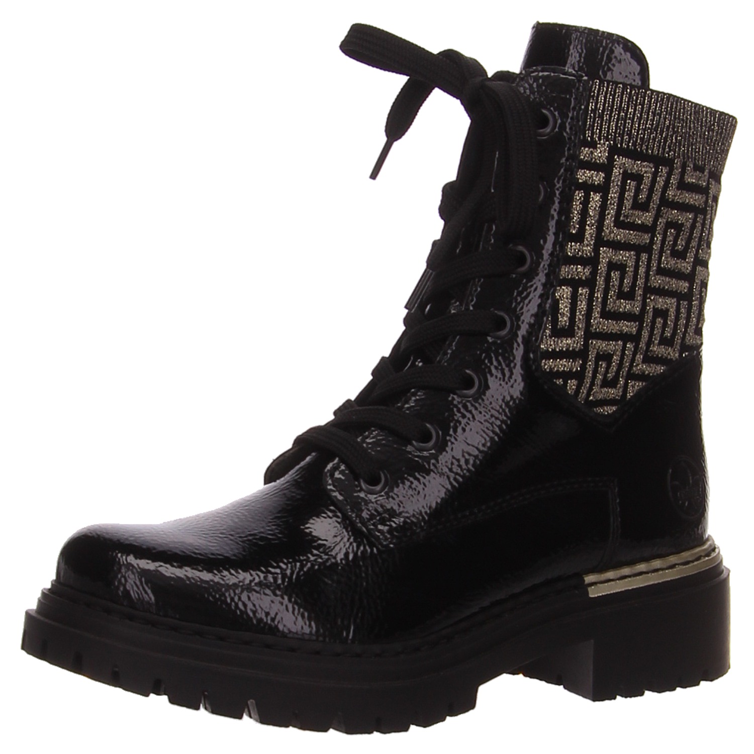 Rieker Boots schwarz Rieker Schnürschuhe 72607-00