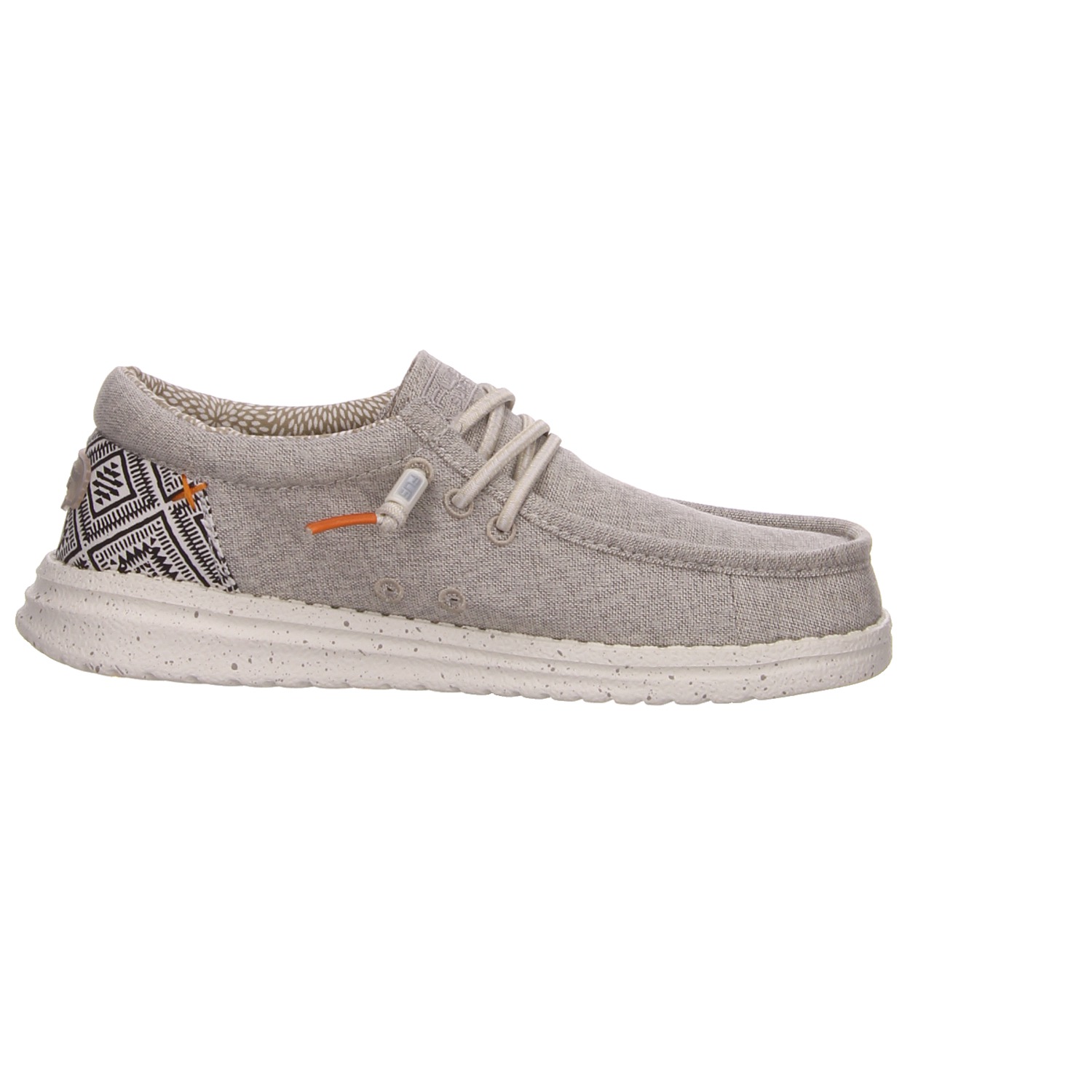 Fusion Schnürschuhe Emma fine canvas beige