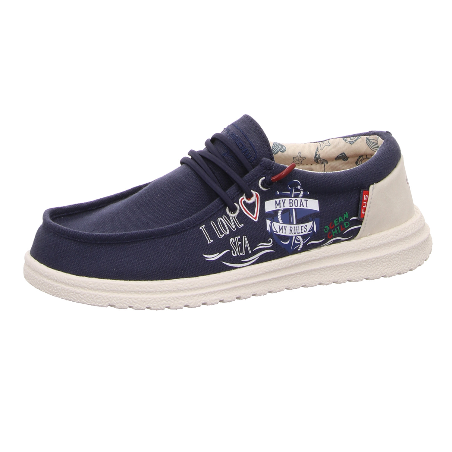 Fusion Slipper blau Fusion Fusion 2-2-2-0107-9923 marina life bl