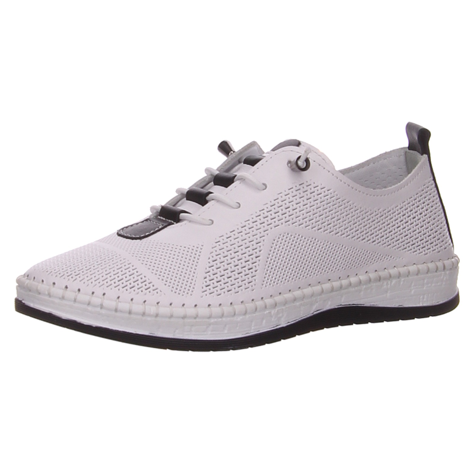 elbandi Slipper 796 032 weiß schwarz