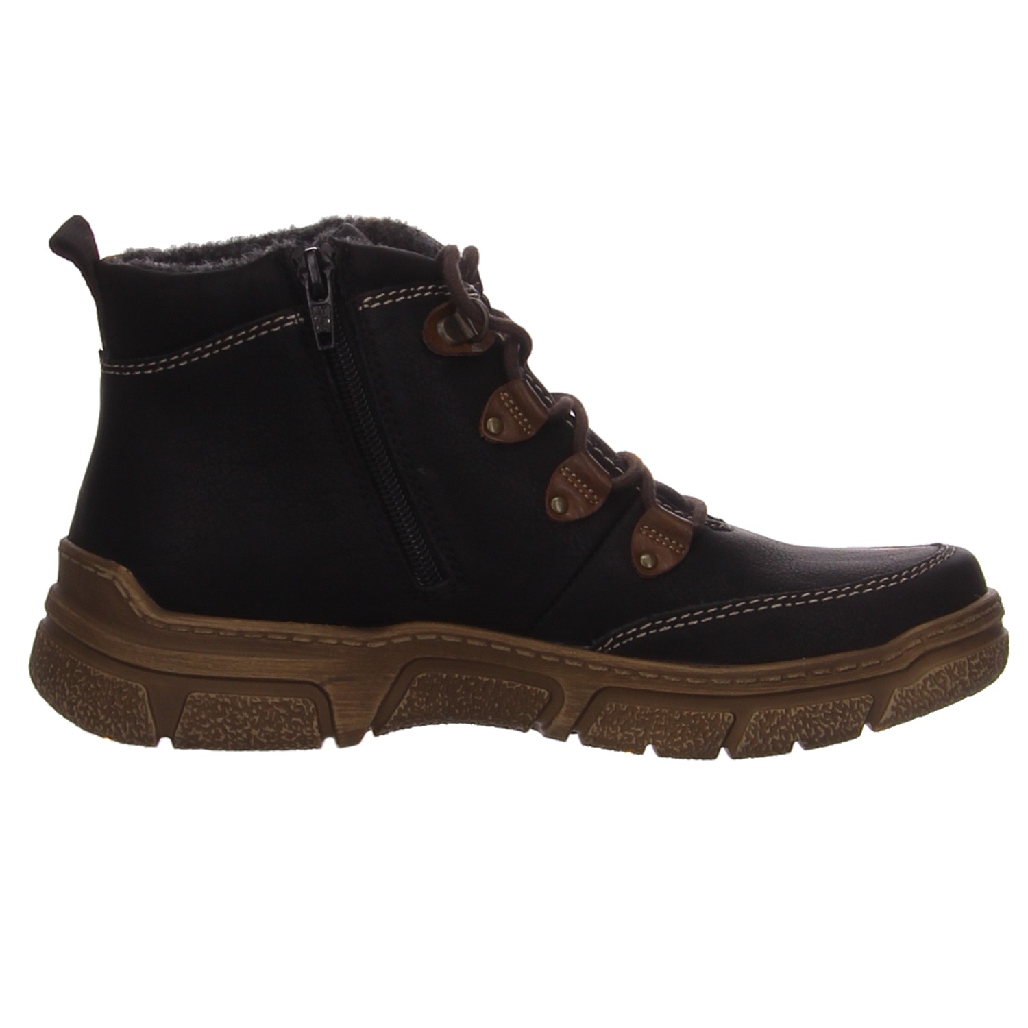 Rieker Knöchelschnürer schwarz Rieker Schnürschuhe 72313-00