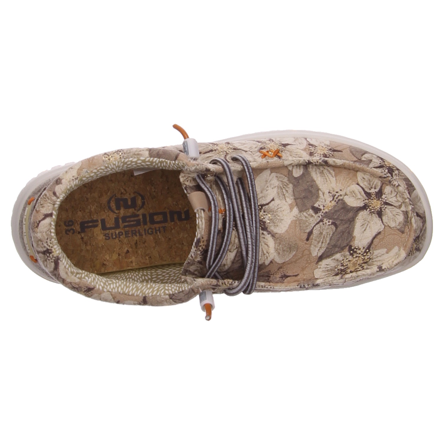 Fusion Schnürschuhe Emma 4.0 flower beige