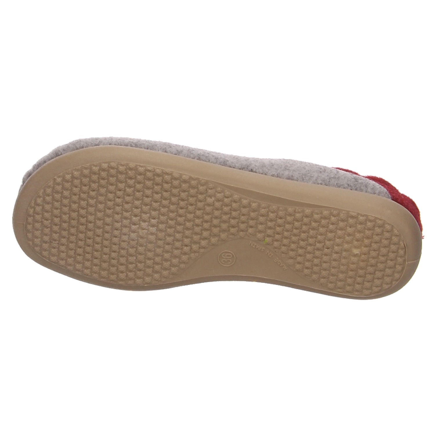 Scandi Hausschuhe 209-0118 grau/rot