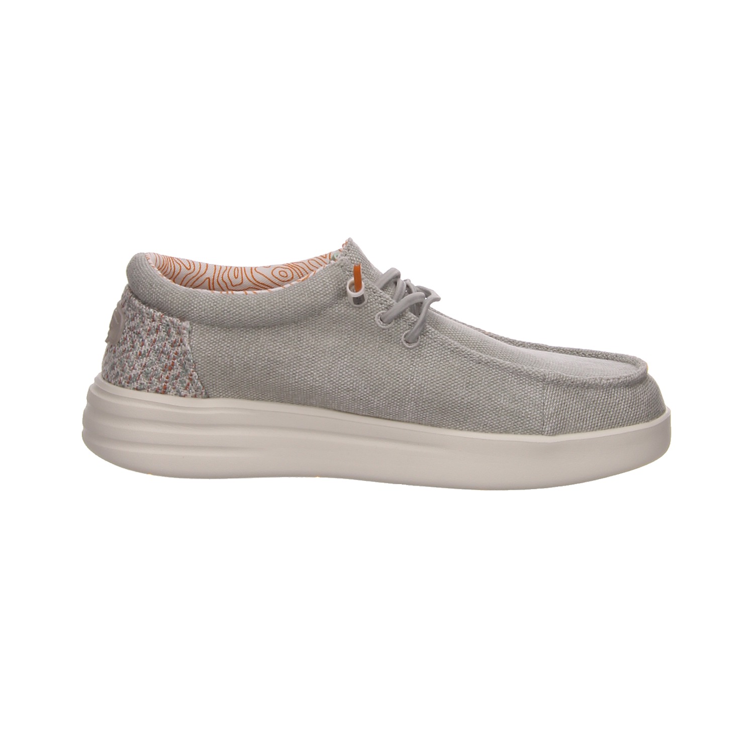 Fusion Slipper grau Fusion Schnürschuhe Lily washed canvas lt grey
