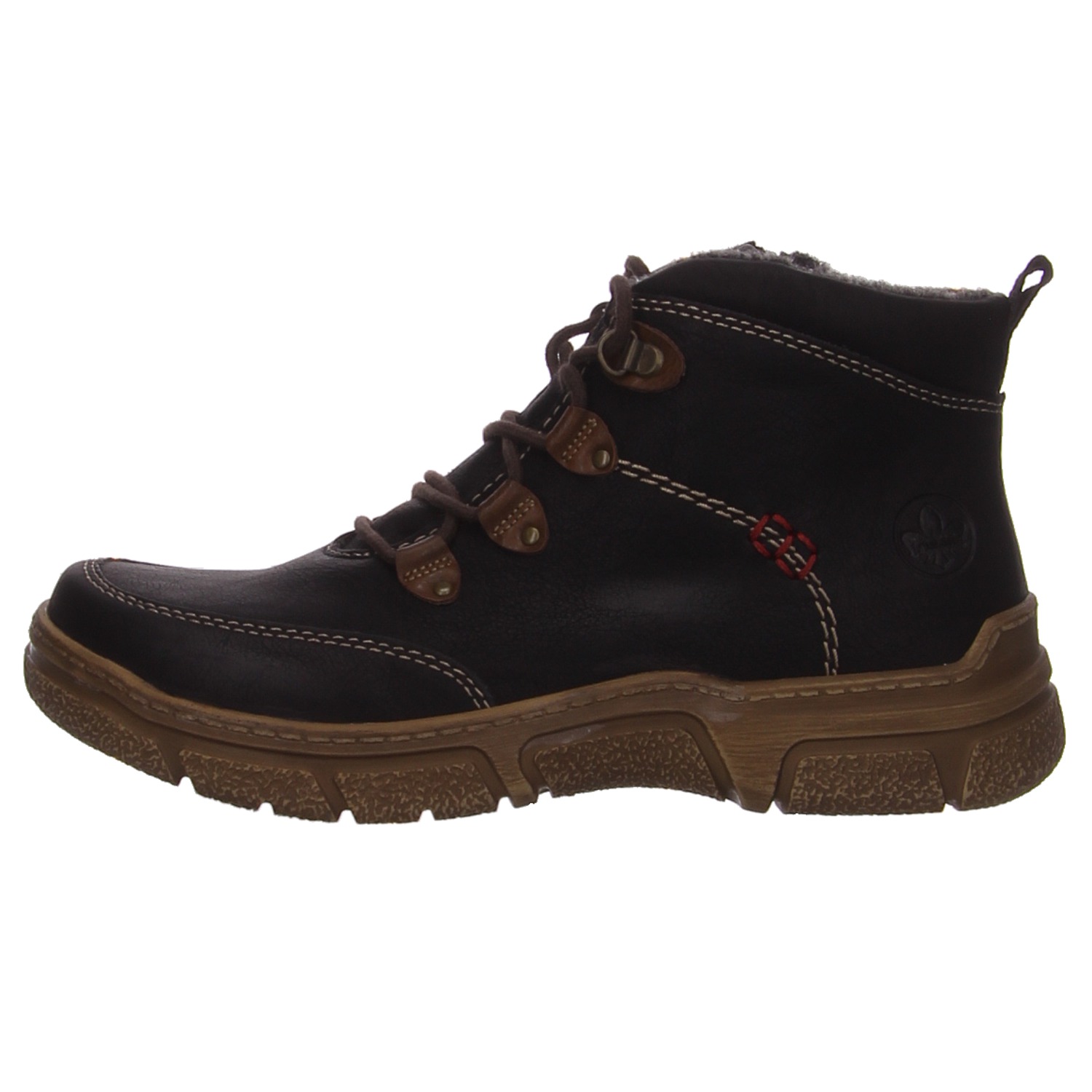 Rieker Knöchelschnürer schwarz Rieker Schnürschuhe 72313-00