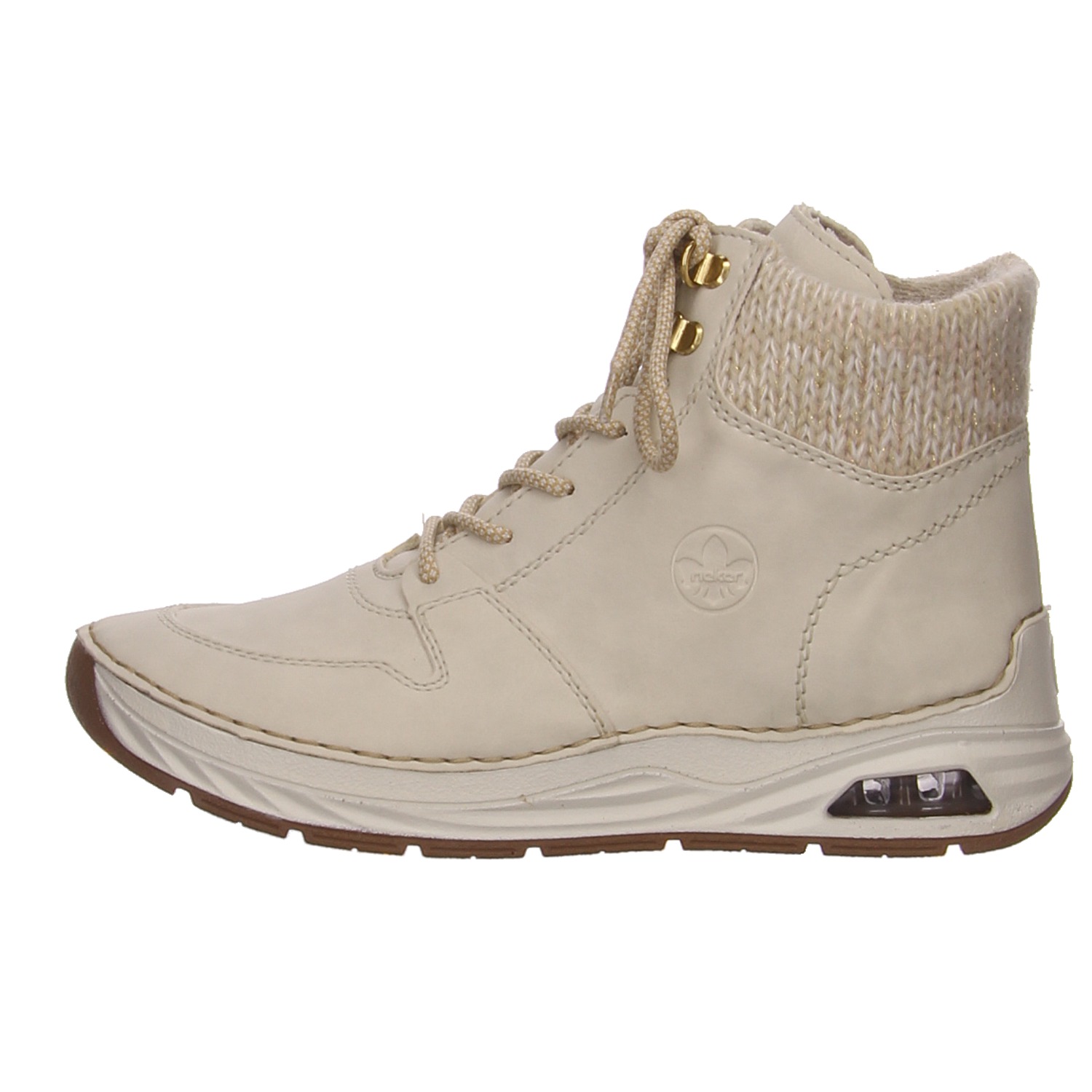 Rieker Knöchelschuh beige Rieker Schnürschuhe 44555-60