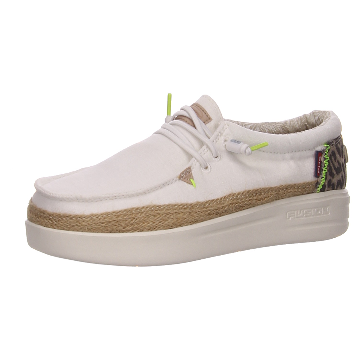 Fusion Schnürschuhe Lily linen white