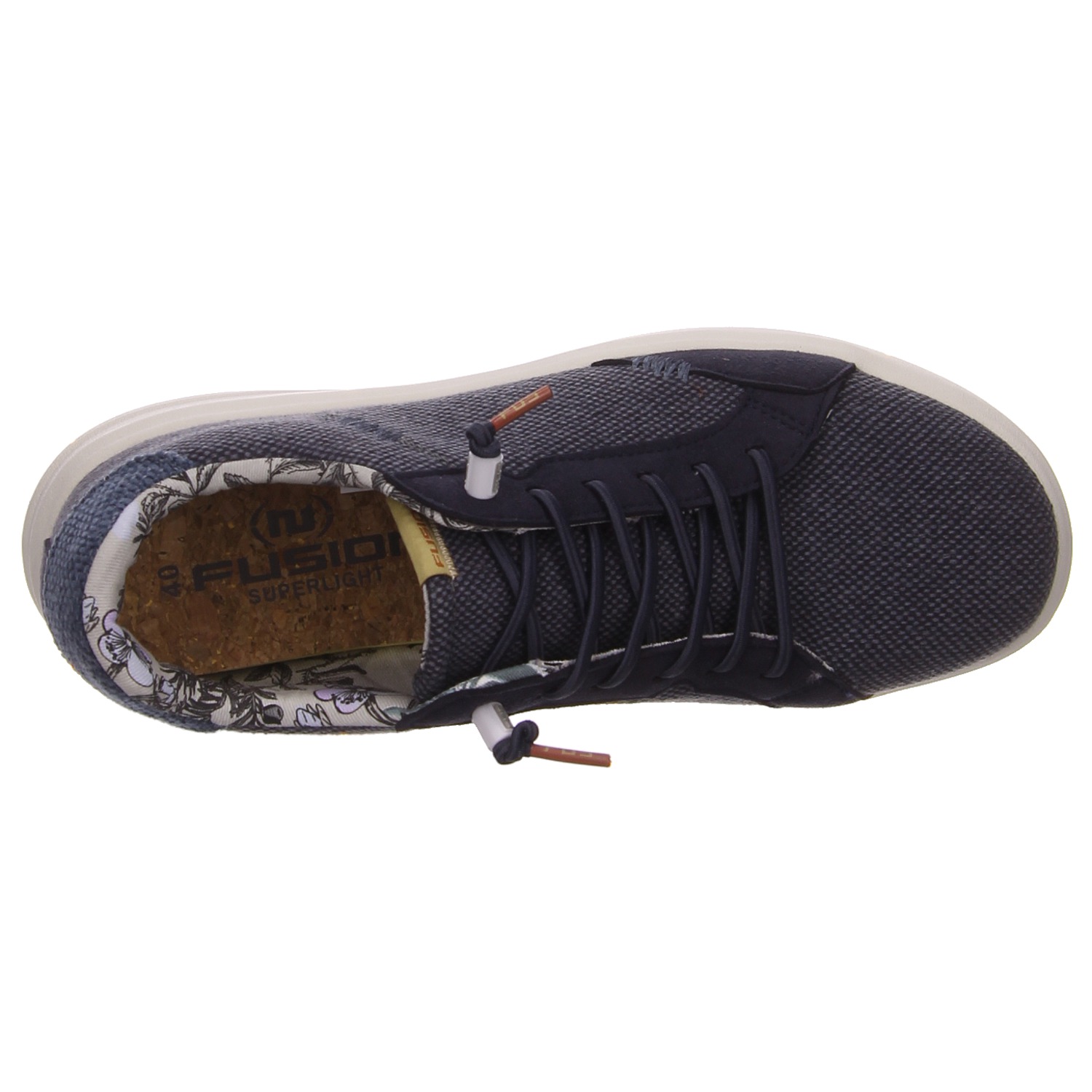 Fusion Schnürhalbschuh blau Fusion Schnürschuhe Alex jute navy