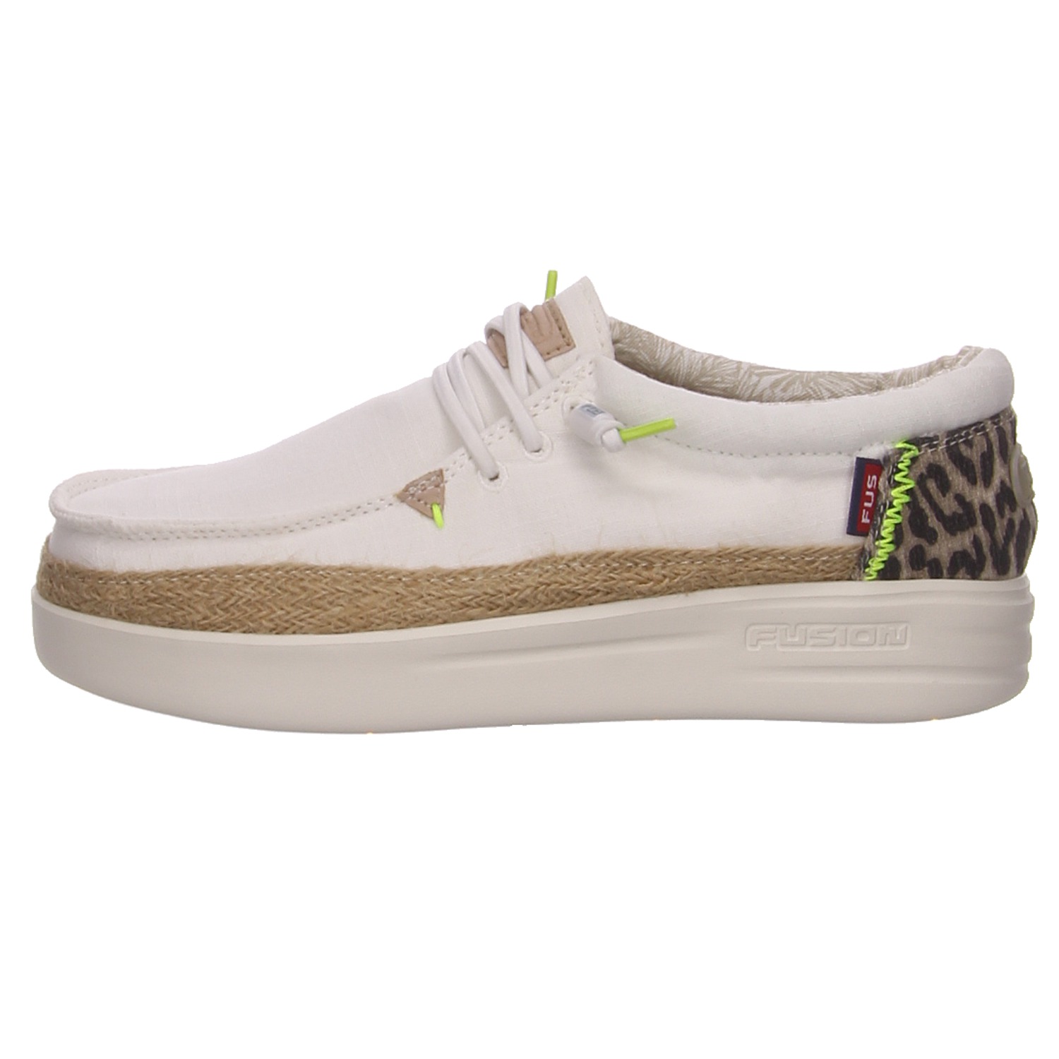 Fusion Schnürschuhe Lily linen white