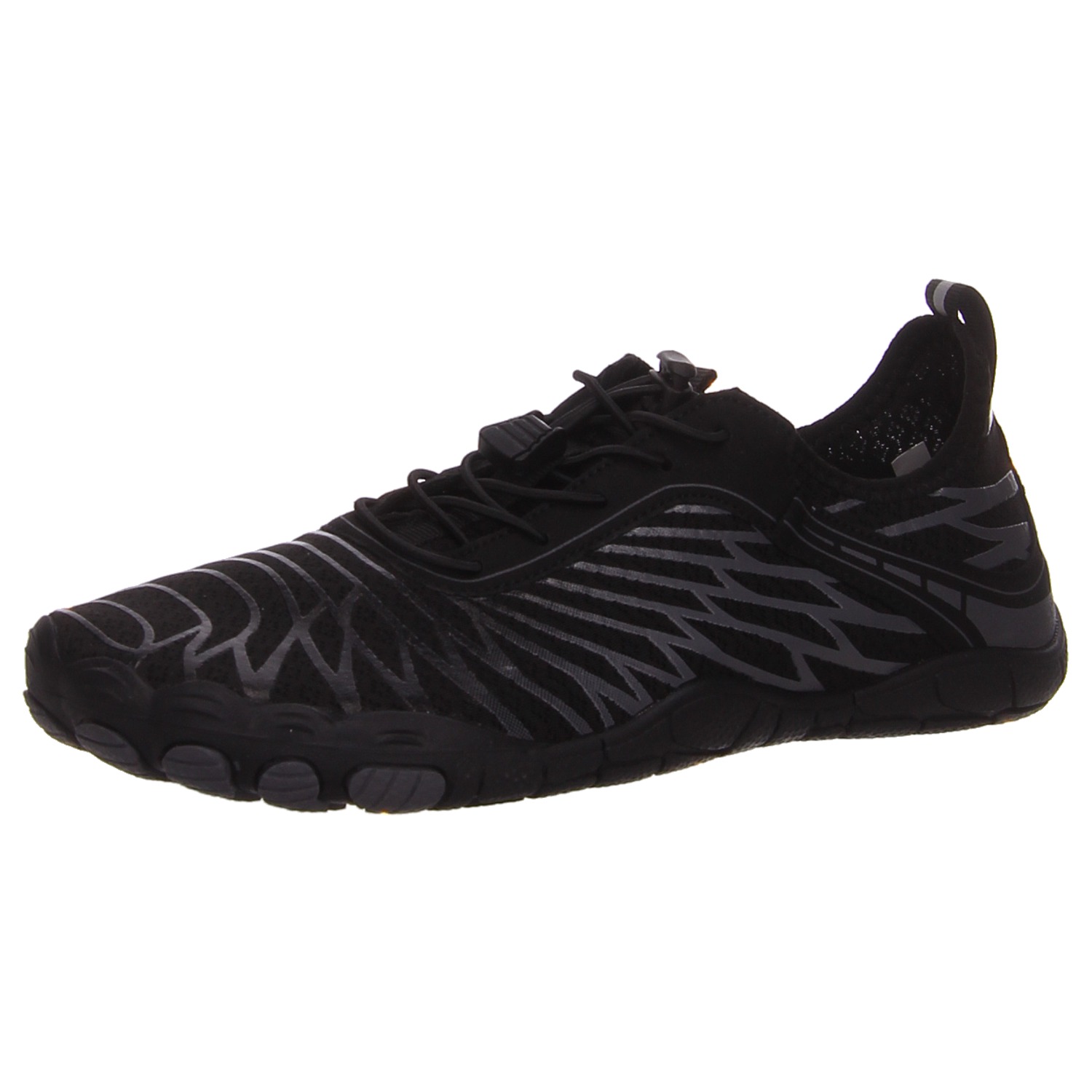 Scandi Bequeme Schuhe 333-0007 schwarz-grau