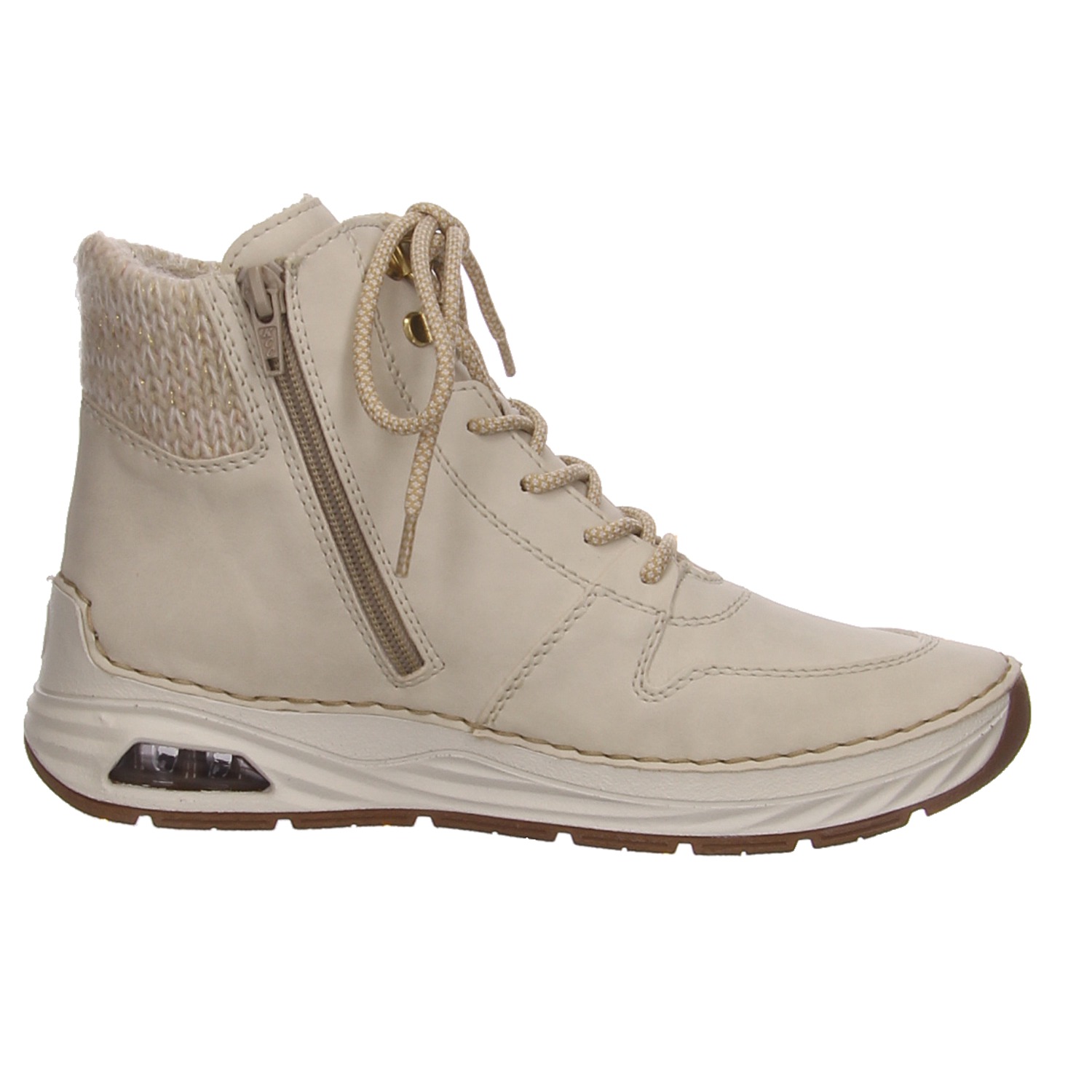 Rieker Knöchelschuh beige Rieker Schnürschuhe 44555-60